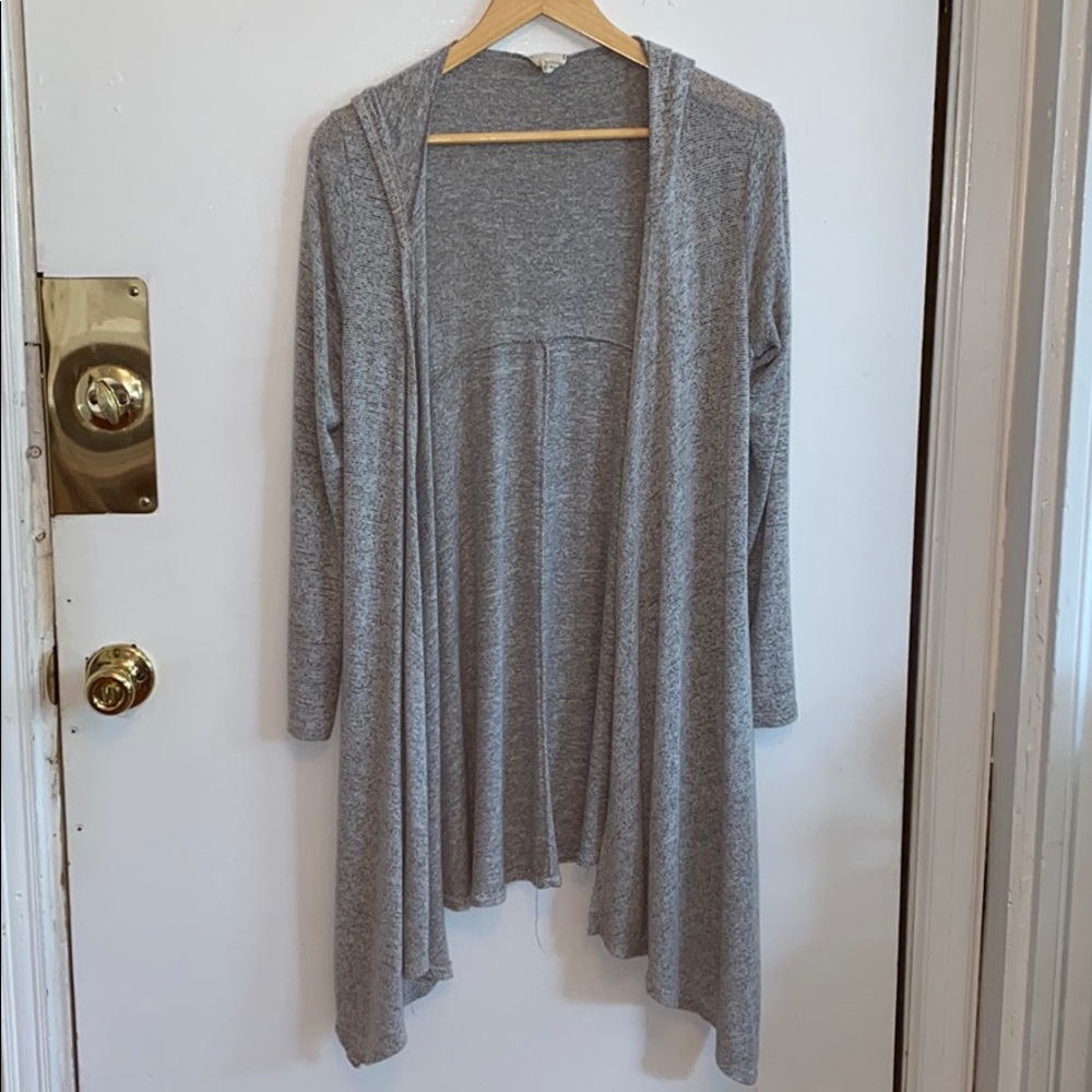 Caution to the wind hooded cardigan size small
